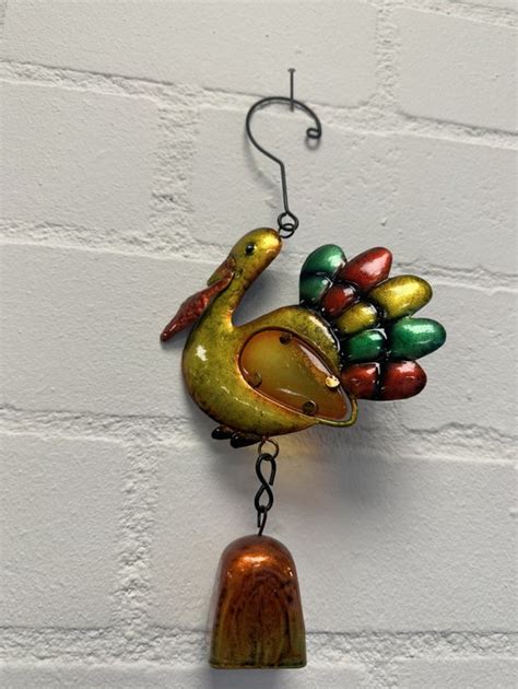 Metalen Decoratie Tuin Hanger Vogel Met Bel Meerkleurig Hoogte