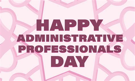 Administrative Professionals Day Template For Background Banner Card Poster 21491364 Vector