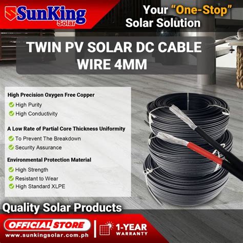 Meter Twin Core Solar Pv Cable Mm Sunking Solar Sunkingsolar