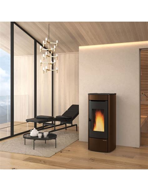 Stufa A Pellet Bronzo Idro Marina H Kw La Nordica Extraflame