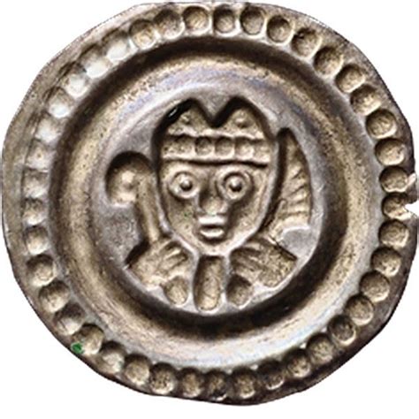 Denier Bracteate Eberhard Ii Of Waldburg Thann Obispado De