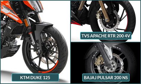 Ktm Duke Abs Vs Tvs Apache Rtr V Abs Vs Bajaj Pulsar Ns