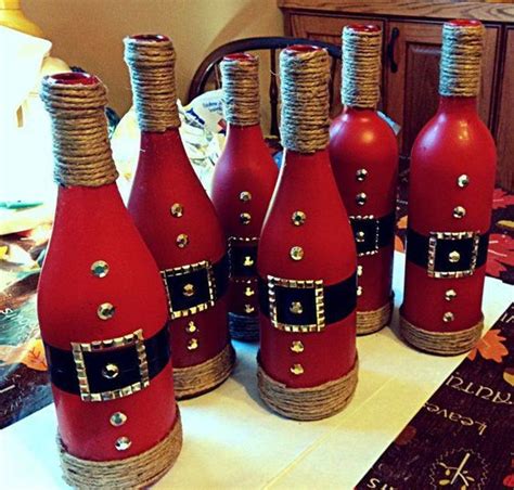 Decora Botellas De Vidrio Para Navidad