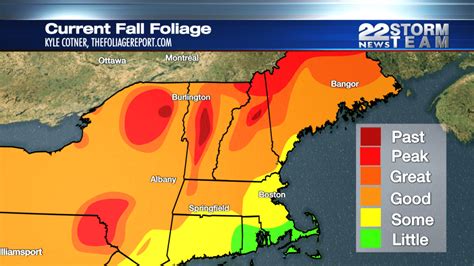 Western Massachusetts Fall Foliage Map | WWLP