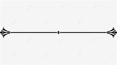 A Black And White Line With An Arrow In The Middle On A White Background