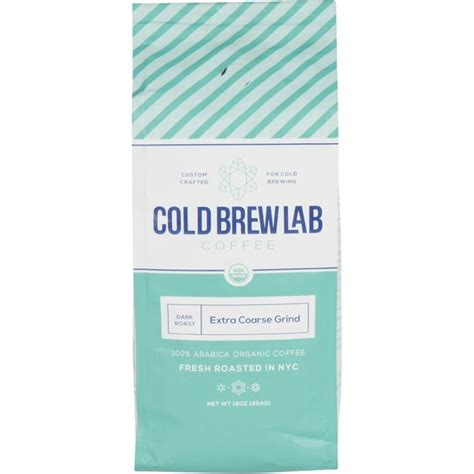 Cold Brew Lab Extra Coarse Ground Coffee 1 Lb Bag