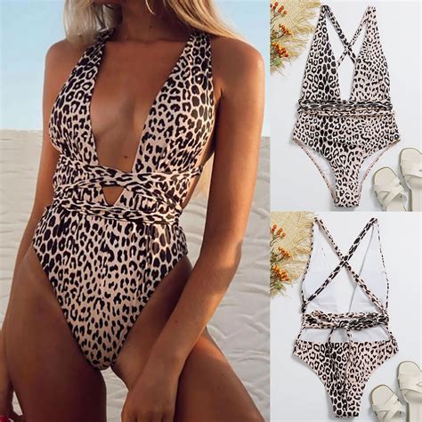 Conjunto De Bikini Con Cuello Halter Para Mujer Traje De Ba O De Una