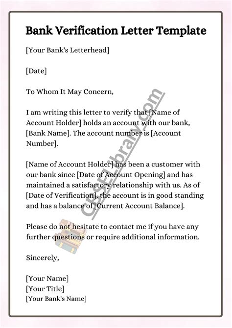 Bank Verification Letter How To Write Bank Verification Letter Format Samples Cbse