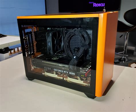 Sunset Orange NR200P Build Coolermaster