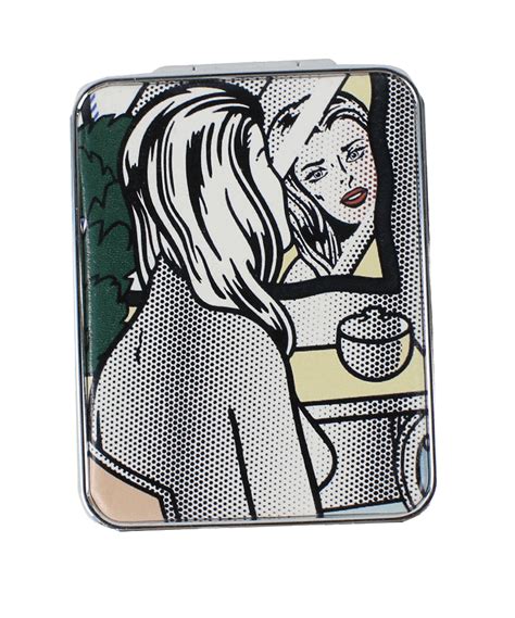 Girl Before A Mirror Pocket Mirror X Roy Lichtenstein Tdddesign