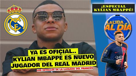 OFICIAL KYLIAN MBAPPÉ es JUGADOR DEL REAL MADRID Detalles del arribo