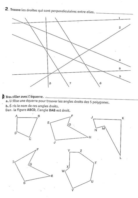 Les Droites Perpendiculaires Site Du CM2B Ecole Haut Poirier