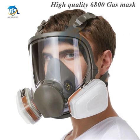 6800 Anti Fog pełna twarz Respirator maska gazowa malarstwo przemysłowe