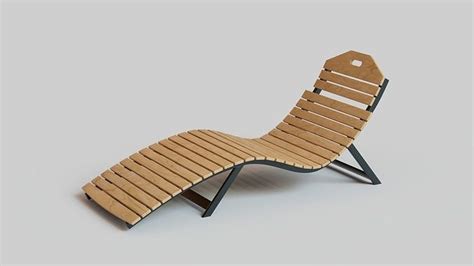 Modern Outdoor Lounge Chair 3D model | CGTrader