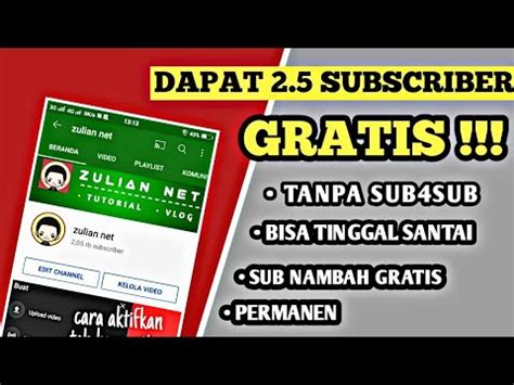 Cara Menambah Subscriber Youtube Tanpa Aplikasi Youtube