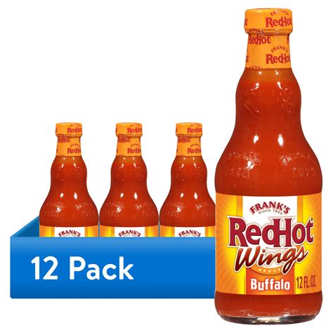 Pack Frank S RedHot Kosher Buffalo Wings Hot Sauce Fl Oz Bottle Walmart