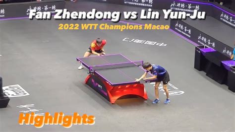 Fan Zhendong Vs Lin Yun Ju Wtt Champions Macao Sf Hd