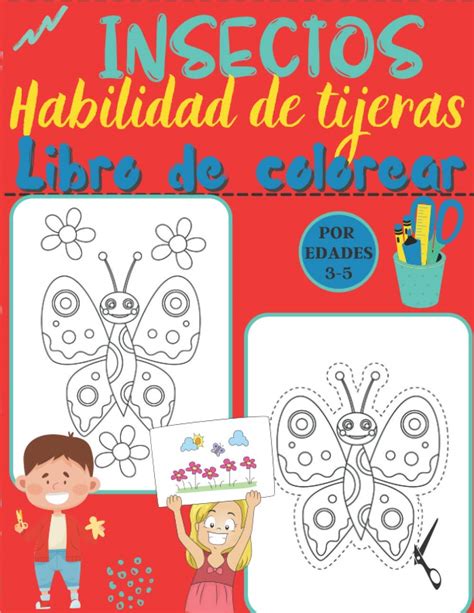 Buy Insectos Habilidad De Tijeras Libro De Colorear POR EDADES 3 5