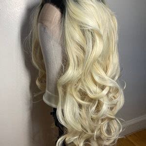 613 Blonde Long Wavy Lace Front Wigs Etsy