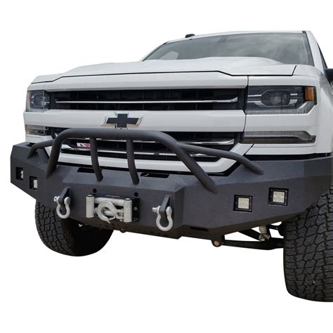 Iron Bull Bumpers® Dodge Dakota 2001 Full Width Black Front Winch Hd Bumper With Baja 1000 Guard