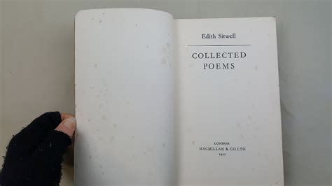 Collected Poems Spring 1957 Proof Copy De Sitwell Dame Edith