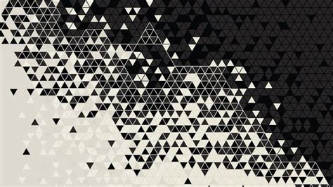 white and black abstract wallpaper #pattern digital art #triangle