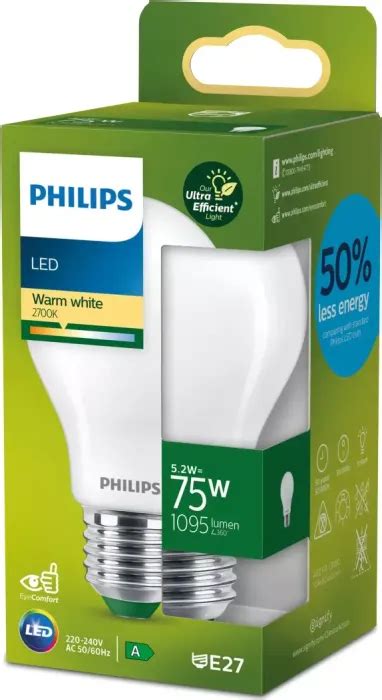 Philips LED CLA 75W A60 E27 FR UE SRT4 5 2W 827 Ab 9 22 2024