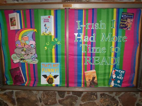 St Patrick S Day Bulletin Board School Library Lessons School