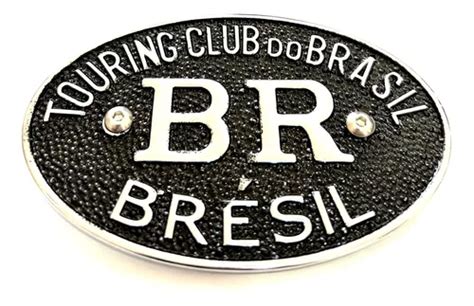 Emblema Plaquinha Bras O Vw Fusca Antigos Brasil Br Sil Br