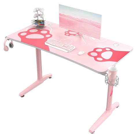 Eureka Ergonomic GIP P47 Gaming Desk Pink ERK GIP P47 PK Mwave