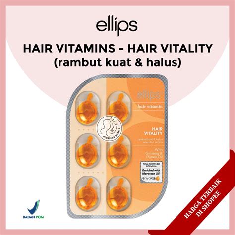 Jual ELLIPS Hair Vitamin Isi 6 Vitamin Rambut Elips 1 Blister Isi 6