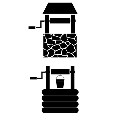 Old Water Well Drawing Illustrations, Royalty-Free Vector Graphics ...