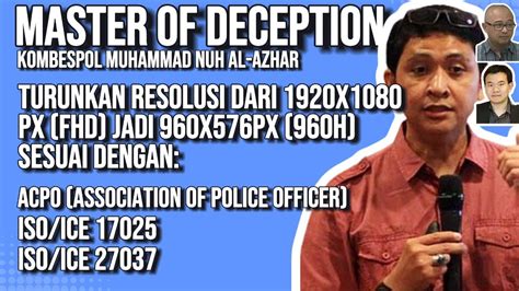 Master Of Deception Muhammad Nuh Al Azhar Membungkus Rekayasanya Dengan