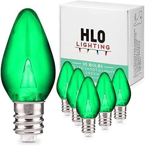 Holiday Lighting Outlet Led Smooth C Green Replacement Christmas Light