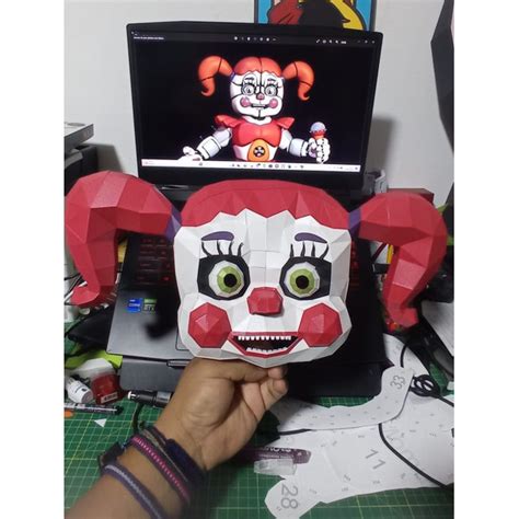 Mask FNAF Sister Location - papercraft - Inspire Uplift