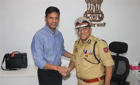 Outgoing Adgp Mukesh Singh Handing Over Charge To New Igp Anand Jain