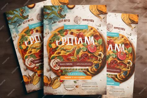 Premium Photo Italian Food Flyer Template