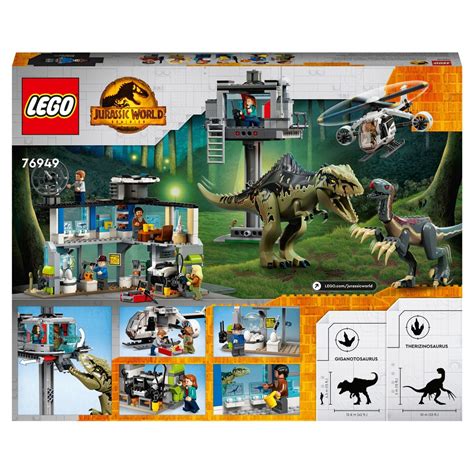 LEGO Jurassic World 76949 Giganotosaurus Attack Dinosaur Toy | Smyths ...