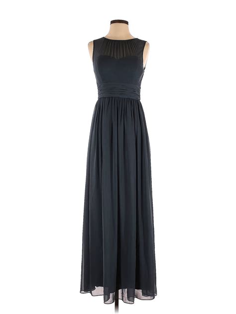 Eliza J 100 Polyester Solid Black Cocktail Dress Size 4 77 Off