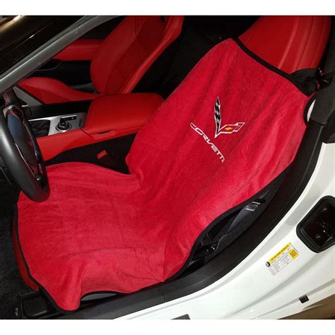 C7 Corvette Seat Armour Seat Cover/Seat Towels - Adrenalin Red FREE Shipping |CorvetteGuys.com