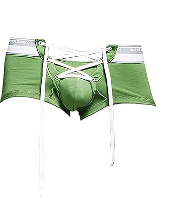 Banana Bucket Men S Sexy Lingerie Cotton Tie Rope Cute Boxer Brief Underwear Panties At Amazon