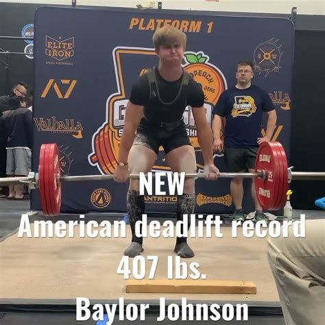 New American Deadlift Record 407 Lbs 13 Years Old Youtube