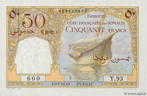 50 Francs Côte Française des Somalis Côte française des Somalis