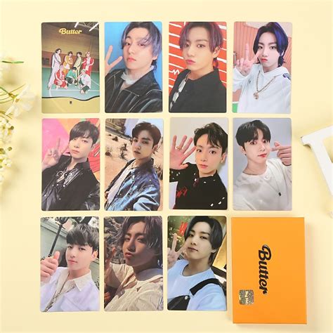 11 Pcs SET BTS BUTTER PC Cream Peaches PHOTOCARD Weverse Pob V