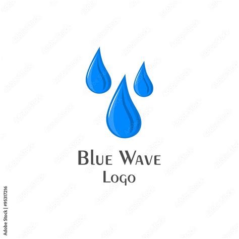 blue wave logo Stock Vector | Adobe Stock