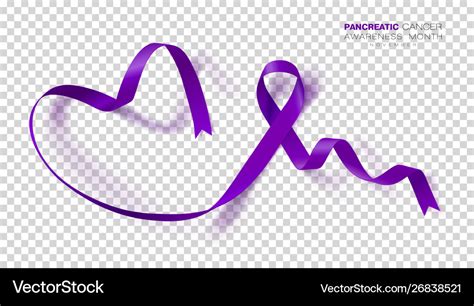 Pancreatic Cancer Awareness Month Purple Color Vector Image