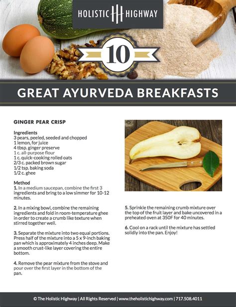 10 Great Ayurveda Breakfasts The Holistic Highway