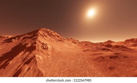 Mars Planet Landscape 3d Render Imaginary Stock Illustration 2107136246 | Shutterstock