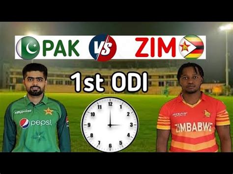 Pakistan Vs Zimbabwe ODI Series 1st Match Timetable And Dates 2023