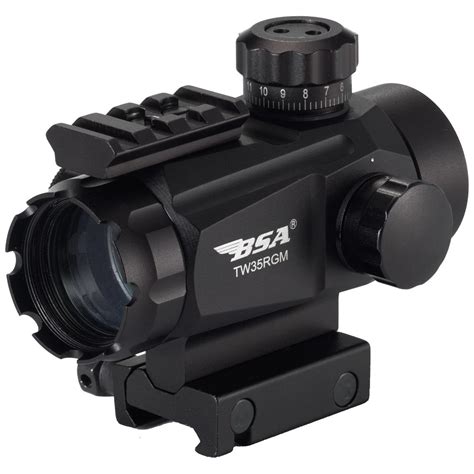 BSA Tactical Weapon Illuminated Sight 584610 Red Dot Sights At